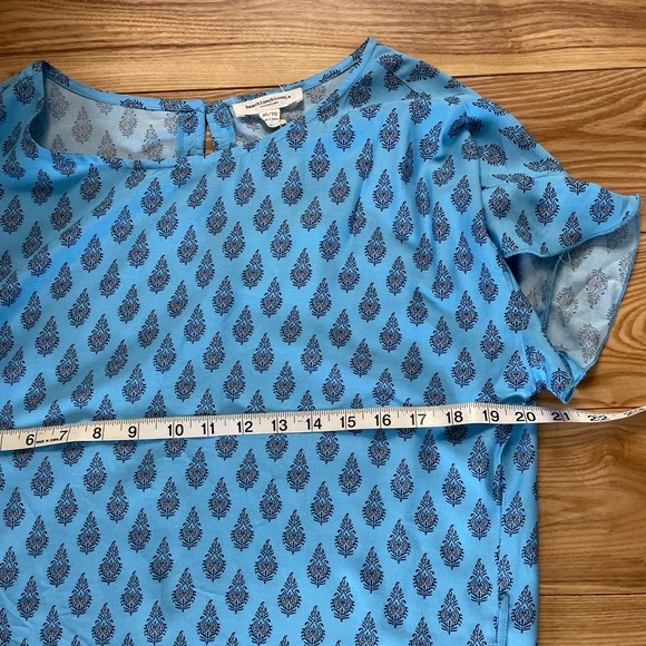 Blue Paisley Print Dress - Picture 5 of 9